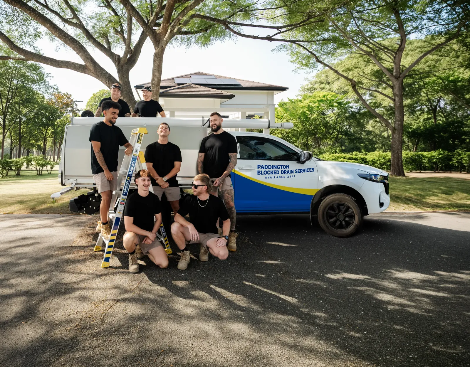 Paddington Blocked Drain Services ute and team